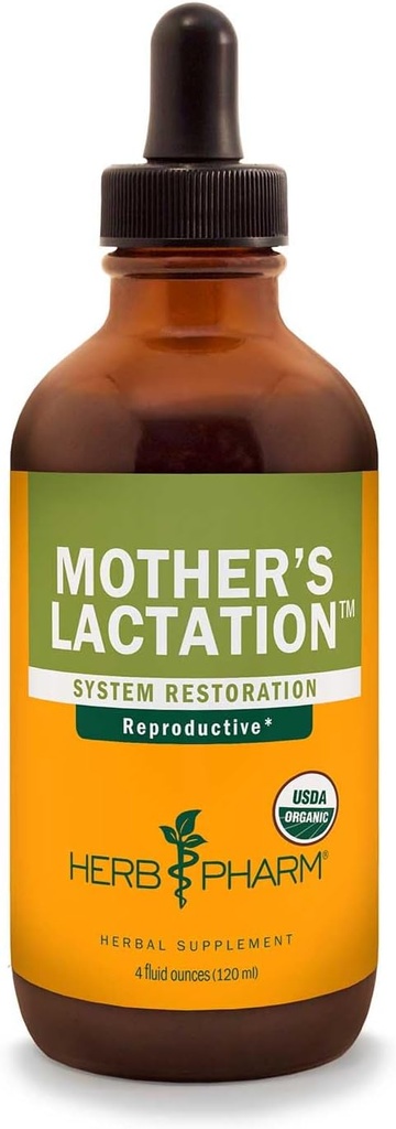 Herb Pharm Mãe Lactação Fórmula líquida de ervas com extrato líquido de feno-grego - 4 onça