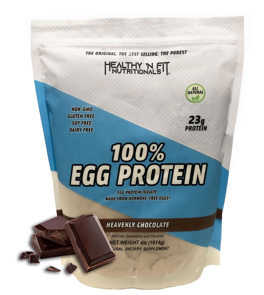 Saudável 'N Fit 100% ovo proteína- Chocolate (4lb): 100% ovo proteína branca. Zero lactose, zero açúcar.- Ultra puro, natural ovo proteína isolato