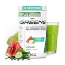 JYM Greens Super alimento em pó para desempenho, Pepino de melancia, espirulina, cogumelos, vitaminas, brócolos e brócolos, homens e mulheres, 30 Servings