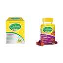 Culturelle Kids Probiótico + Pacotes de Fibra (Ages 3+) - 60 Count & Daily Probiótico para Crianças + Gummies de Fibra Veggie (Ages 3+) - 30 Count - Digestive Health & Imune Support Berry Flavor com vitamina C