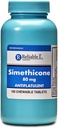 Fiável 1 Simethicone 80mg Anti-Gas 100 comprimidos de hortelã (1 garrafa)