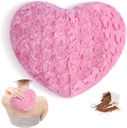 Almofada de aquecimento de micro-ondas Atsuwell, Almofada de calor quente quente multiuso, Almofada de calor Fluffy Microwavable para Cãibras, Juntas, Pescoço, Compressão de calor de umidade para acalmar a pressão muscular e relaxamento, Rosa
