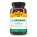 País Vida L-Arginina Caps com vitamina B-6, 500mg, 200 Cápsulas Vegan, Certificado Gluten Livre, Certificado Vegan