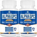 15-in-1 Alpha GPC Suplemento com Fosfatidilserina, Uridina, L-Teanina, Cogumelo de Mane de Leão, 120 Cápsulas