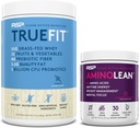 RSP NUTRITION AminoLean Pré-treino Energia (BlackBerry Pomegranate 30 Servings) com TrueFit Protein Powder (Vanilla 2 LB)