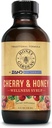 Honey Gardens Cereja & Mel Xarope calmante garganta, fórmula de apiterapia com mel cru orgânico, maçã orgânica Cider Vinagre, cereja preta, e extratos de ervas, 24 Servings, 4 FL. OZ.