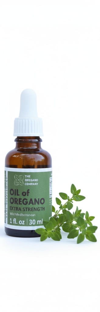 A EMPRESA OREGANO- Óleo de Orégano 1 fl. oz 30 ml, 90+ Carvacrol, Força extra, Líquido, Vegan, Vegetariano, Não-GMO, Gotas sem glúten, Gotas sazonais, Natural, Comestível, Aceite De Orégano
