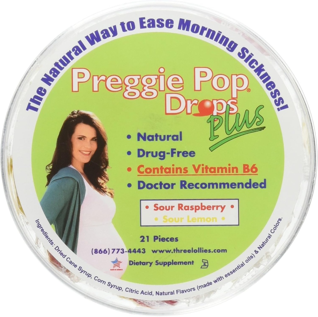 Três Lollies Preggie Drops + W/B 6 21 Ct