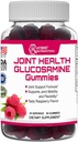 Nutriceuticals Hybrid Suplemento de saúde comum - Gummies de glucosamina com vitamina E - Suporte Suplemento de suporte de mobilidade conjunta e flexibilidade, sabor de framboesa - 60 chicletes