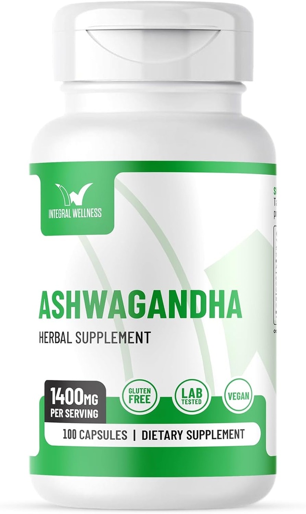 Ashwagandha w / Extrato de Pimenta Negra - 1400mg (100 Caps)