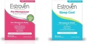 Pacote de alívio da menopausa Estroven com pré-menopausa 30 Ct e sono fresco 30 Ct