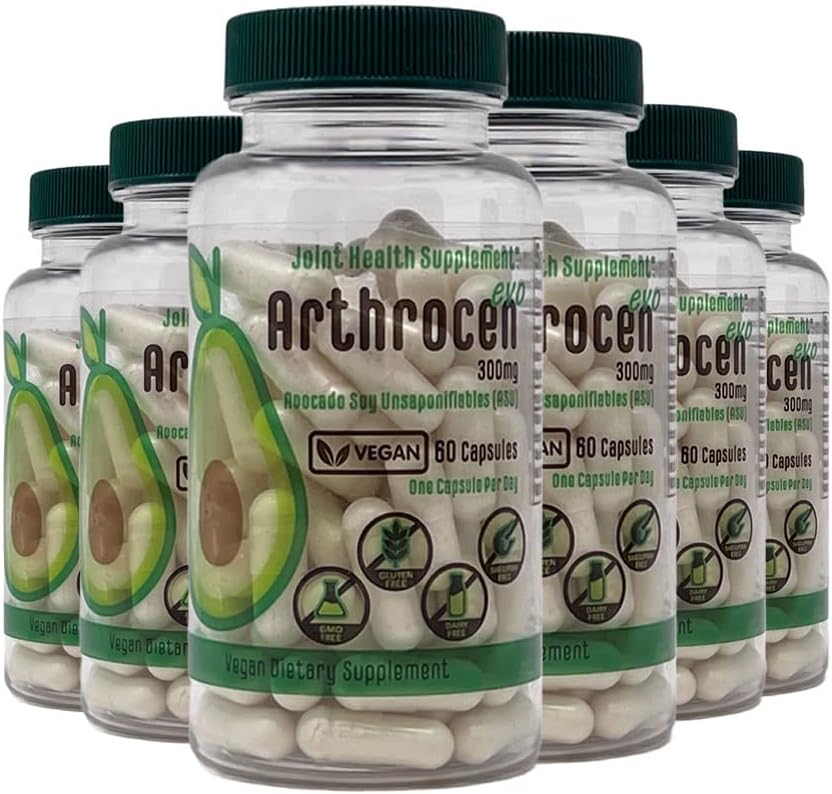 EVO Vegan suplemento de saúde comum, 300Mg Abacate Soy insaponifiable, suprimentos de 60 dias, uma cápsula por dia (12 meses)