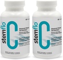 Revitalize seu sistema com StemFlo® Advanced Formula 2 Pack - Trans-Resveratrol, Curcumina e Super Antioxidantes para Saúde, Longevidade e Vitalidade