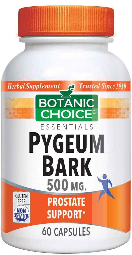 Botânica Escolha Pygeum Bark 500 mg, 60 Cápsulas