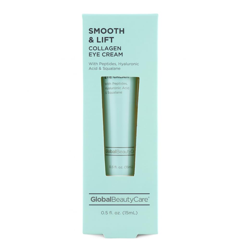 Global Beauty Care Suave & Lift Colágeno - Creme de olho Peptídeos, Ácido Hialurônico & Squalane, 1-Pack (0,5 fl oz 15ml)