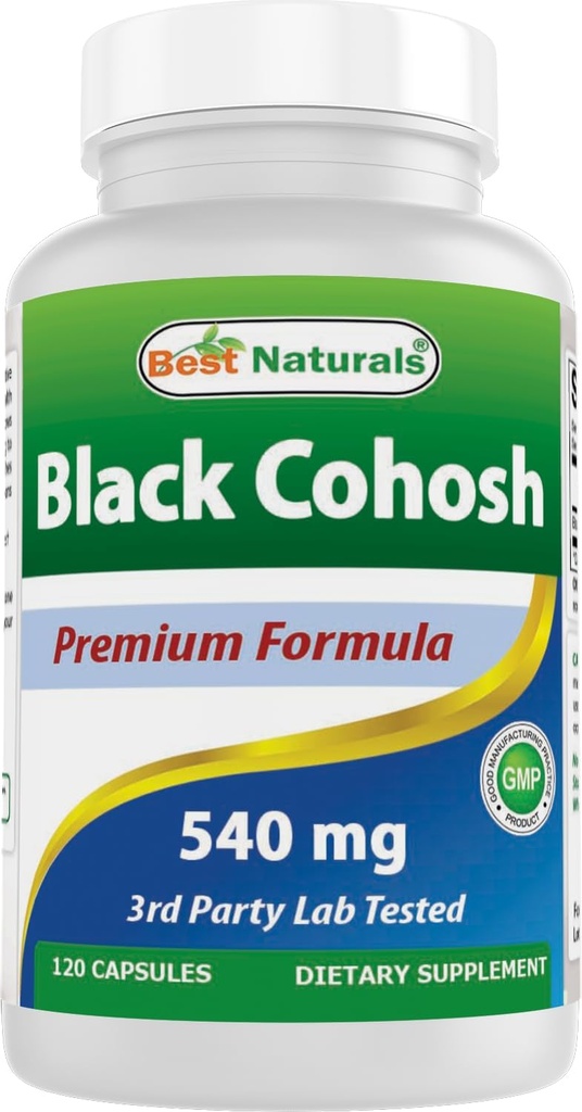 Melhores Naturals Preto Cohosh 540 mg 120 Cápsulas