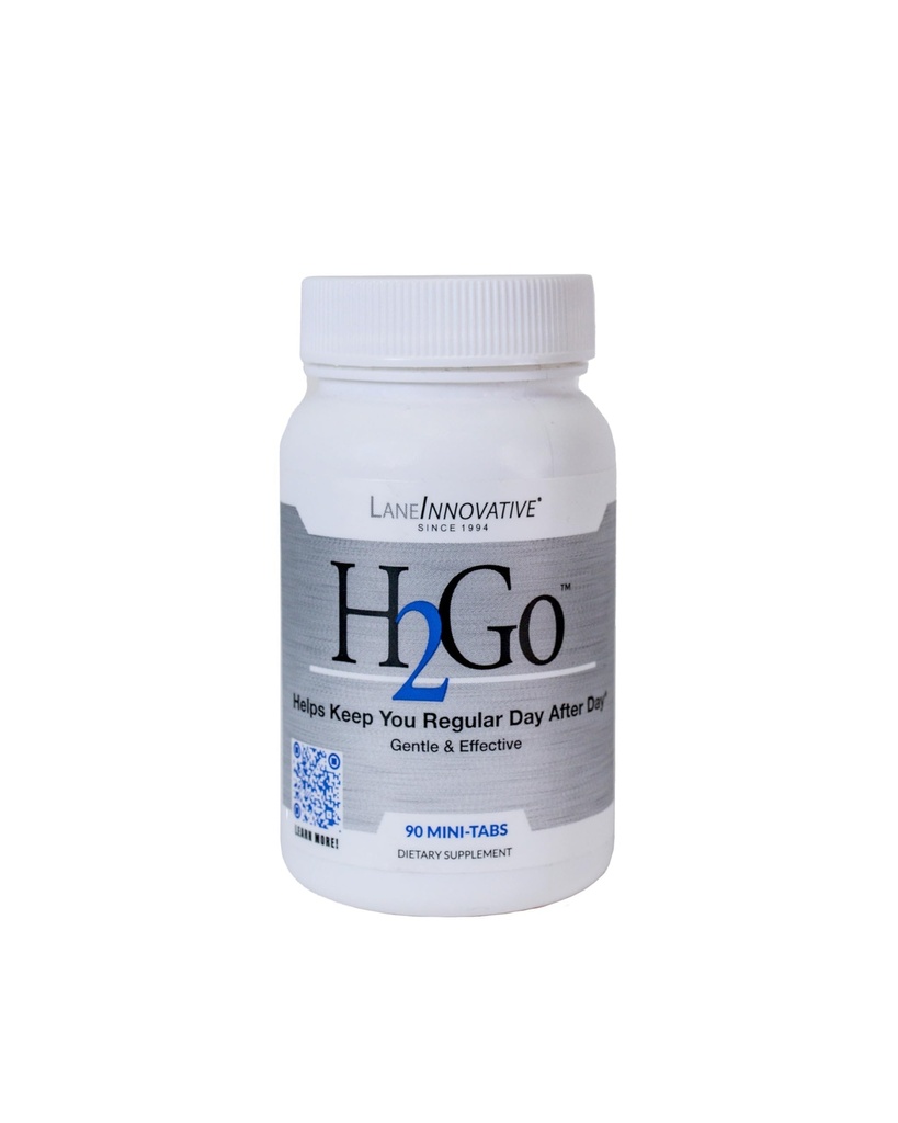 Lane Labs - H2Go, Ajuda a aliviar a constipação e Irregularidade, Gentil e eficaz, Suplemento Mineral Natural, Suporta Colônia e Saúde Digestiva, Sem Irritação Artificial (90 Mini-tabs)