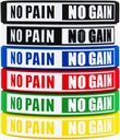 Sem dor Não ganhar pulseiras Motivacional Bulk Inspiracional Silicone Fitness Pulseiras Stretch Unisex Sport pulseiras para adolescentes homens mulheres