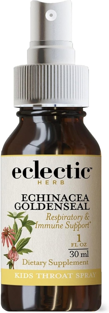 Echinacea de Kid INSTITUTE ELECTIC - Pulverizador de Garganta Dourada (Flavor de Laranja) 1 onça