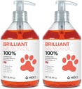 Óleo de salmão para cães - Pele saudável & casaco, Natural norueguês Omega 3 suplemento alimentar de óleo de peixe, EPA & DHA ácidos gordos, Ideal para derramamento, alergia, coceira, pele seca, articulação & saúde óssea - (2 x 16.9 onças)