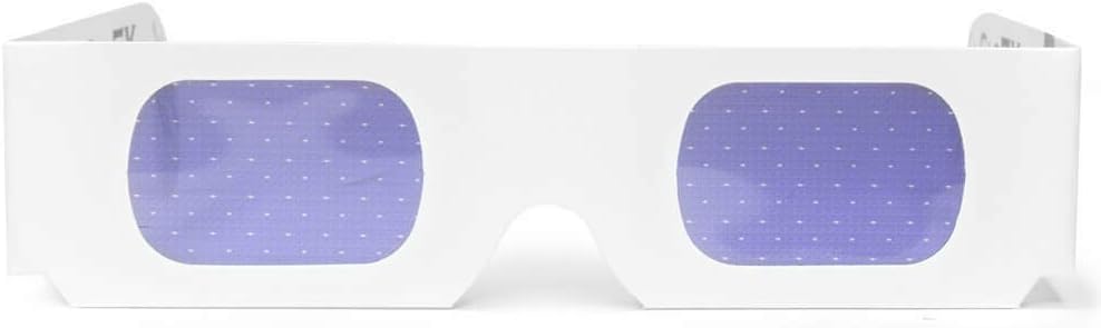 Paper Cardboard Difraction Glasses - Ótimo para luzes de Natal, festas, raves, festivais de música, shows de luz, fogos de artifício