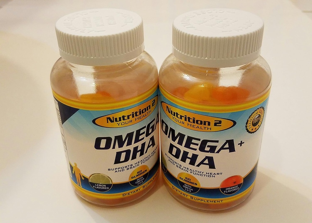 Ómega Plus DHA Essential Fatty Acids - Pure Omega 3 Fatty Acids - Chia Oil + DHA - Gummies - Adolescentes, Homens, Mulheres EFA E suplementos DHA