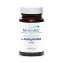 MetilPro L-Metilfolato 5 mg - Suporta uma mentalidade saudável - Folato ativo para suporte de metilação e reações bioquímicas - Altamente biodisponível - Posologia flexível - 30 Servões - 30 Cápsulas