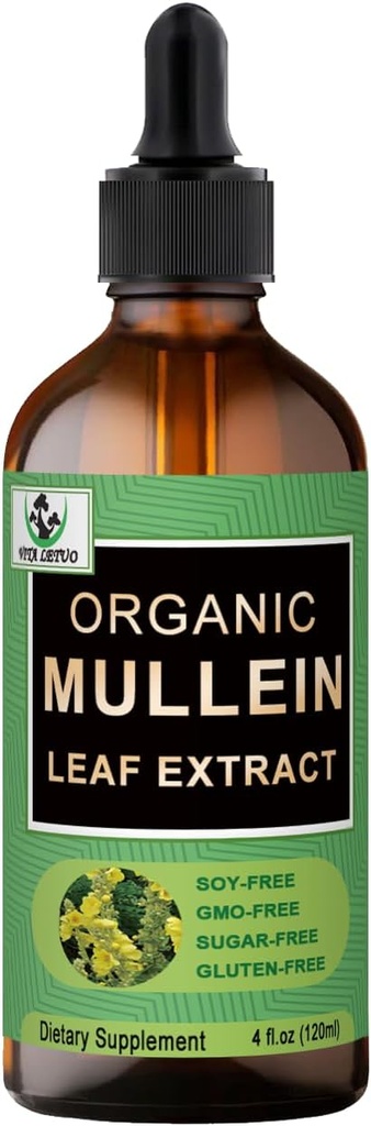 Extrato de Folha de Mullein Orgânico para Pulmões