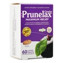 Prunelax Ciruelax Comprimidos Laxantes de alívio máximo com Senna Natural para Obstipação Ocasional, Extrato de Sena, Vegan & Gluten-Free, Gentle Overnight Alief - 60ct