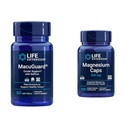 Extensão de vida Suplemento de saúde ocular MacuGuard com cápsulas de magnésio 500mg - Lutein, Zeaxanthin, Meso-zeaxanthin e Saffron para Visão Saudável - 60 Softgels e 100 Cápsulas Vegetarianas