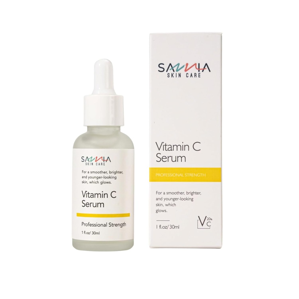 Sérum de vitamina C para o rosto, para uma pele mais suave, mais brilhante e mais jovem, que brilha, hidrata e nivela o tom da pele, 1 fl.oz/30ml
