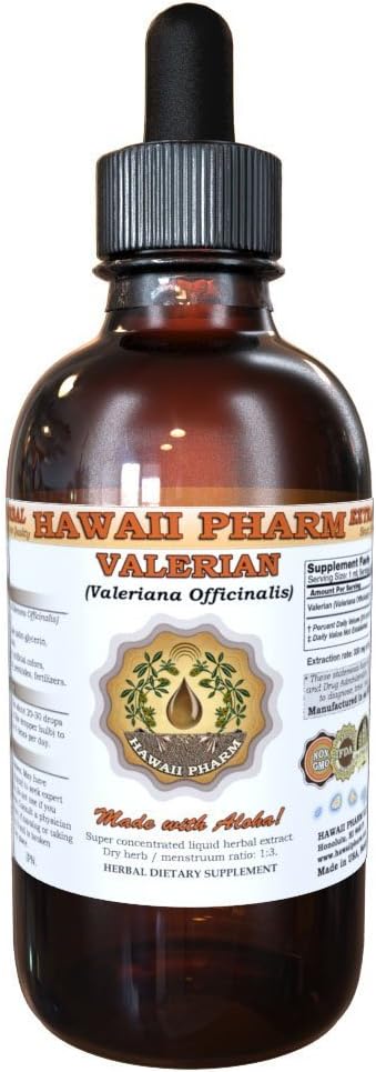 HawaiiPharm Valerian (Valeriana Officinalis) Root Liquid Extract 2 fl. oz