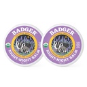 Badger - Balm noturno, Camomila e Lavanda, Balm natural do sono para crianças, Relaxamento perfumado para crianças, Balm orgânico do sono infantil, 2 onças (2 pacote)