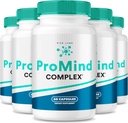 Rize labs ProMind Complex Supplement, fórmula de suporte de memória orgânica para fortalecer o cérebro, usado para aumentar a memória - pacote de 5 (300 cápsulas)