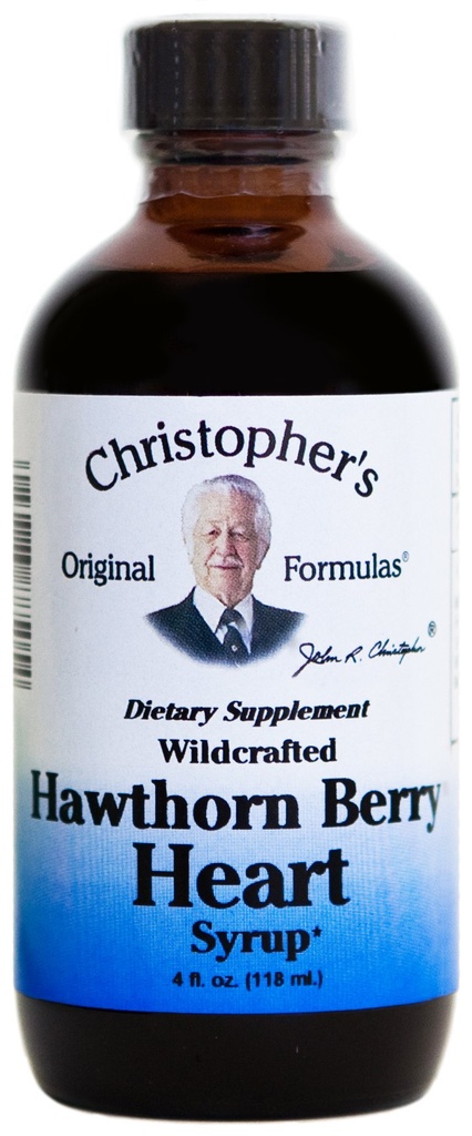 Fórmulas originais do Dr. Christopher Hawthorn Berry Heart Syrup, 4 Ounce