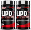 Nutrex pesquisa Lipo-6 preto ultra concentrado queimador de gordura termogênico suplemento, aumentar a perda de peso, energia e foco intenso 120 pílulas de dieta