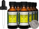 Solução de Iodo de Lugol / 2% / 8 Oz em oito garrafas de vidro âmbar / Droppers grátis