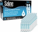 Ampolas salinas - Solução salina para Nebulizador, Cloreto de sódio 0,9%, Limpeza nasal para bebês, crianças, e adultos, Cuidado nasal estéril, Limpeza de feridas - 50 contagem (5ml cada)