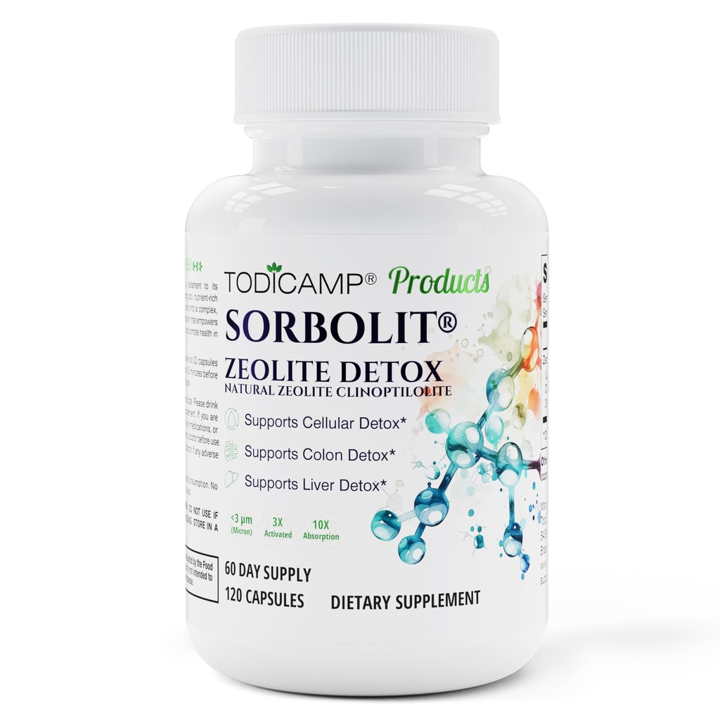 Zeolite Detox Cápsulas - 120 Zeolite Cápsulas - 1-2 μm Clinoptilolite Zeolite Detox - 2 Meses Fornecimento Zeolite Clinoptilolite Cápsulas - Zeolite Sorbolit Detox - Zeolite Comprimidos