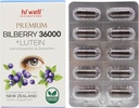 Hi Well Premium Bilberry 36000 + Lutein 12mg 60 Cápsulas vegetarianas