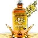 Mullein Oil - gotas de óleo orgânico da orelha para dores de ouvido, zumbido e crianças - extrato de ervas para alívio calmante (4 onças)