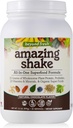 Além de fresco Amazing Shake, Fórmula de Superalimentos, Proteína vegetal baseada, Carboidratos líquidos baixos, Proteína integral, Substituição de refeições, sabor de chocolate natural, 999 Grams, Branco