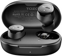 Tozo Wireless Earbuds Buds Construir em Mic Clear Chamadas Ergonômicas Peso Bluetooth 5.3 em fones de ouvido impermeável Premium Stereo Sound Ear Buds 30H Playtime com 32 EQs via APP