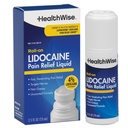 HealthWise 4% Lidocaína Roll-On Força OTC Relief Líquido de alívio da dor ~ 2,5 oz. 73 ml