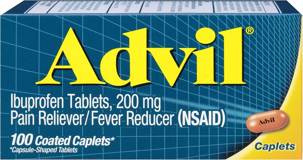 Advil 200mg Caplets 100 Cada