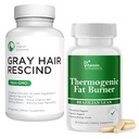 DR VITAMIN SOLUÇÕES Cabelo Cinzento Rescind and Thermogenic Fat Burner Bundle - 60 Caps Cada