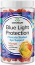 Swanson Mango Lutein e Zeaxantina Blue Light Protection Gummies - 60 Gummies - Vegan Vision Supplement for Retinal and Macular Health