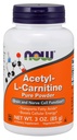 Now Foods Supplements, ALC (Acetil-L-Carnitina) Powder, Brain and Nerve Cell Function*, 3-Ount