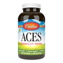 Carlson - ACES, Vitaminas A, C, E + Selênio, Saúde Celular e Suporte Imune, Antioxidante, 200 Softgels