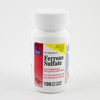 Pacote especial de 5 x Qualidade Escolha SULFATE ferroso 325MG 100EA
